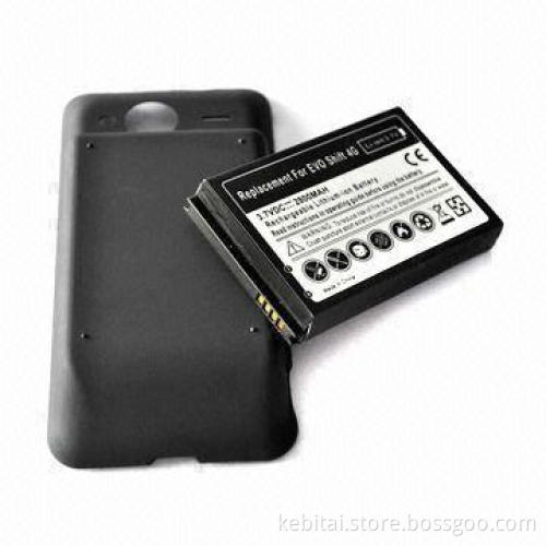 Extended Battery Pack with 2800mAh DiKTE Battery Cell and Black Cover, Suitable for HTC EVO Shift 4G
